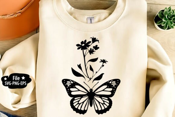 Butterfly T-Shirt Design: Graphics & Illustrations