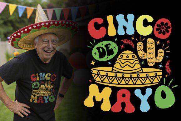 Decorative Cinco De Mayo Graphics for T-Shirt Designs