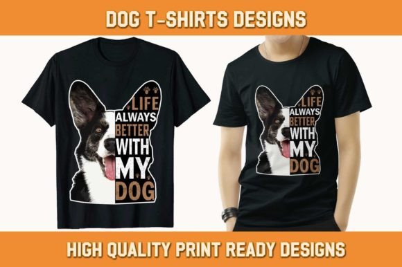 Dog T-shirt Creative Design Graphics for Branding