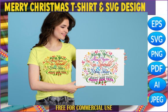 Happy New Year 2023 SVG for Graphics and T-Shirt Designs