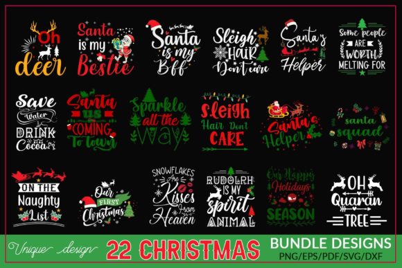Merry Christmas SVG Bundle: Crafts & Graphics