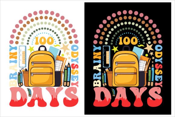 Reviewing 100 Days School Graphics for T-Shirt Designs