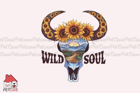 Skull Art & Sunflower Crow Graphics for T-Shirt Designs